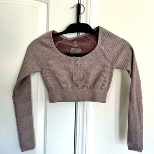 Free People Crop Long Sleeve XS